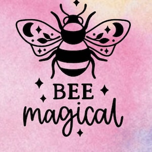 Car Decal, Bee Magical Decal, Decal Sticker, Sticker, Bee, Bee Kind, Bees, Car Decals, Laptop Decal