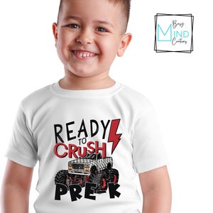 First Day of Preschool Shirt, Boy Pre-k Shirt, Boy Back to Schoo,l Pre-k Outfit, Boys Pre-k Tee ,1st Day School Pre-K Shirt for Boys, Truck