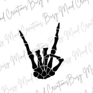 Skull Rock On Car Decal Skull Rock On Hand Symbol Decal Sticker Skull Car Accessories Rock On Sticker Rocker Lover Gifts For Him Rock Lover