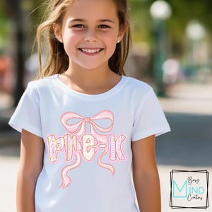 First Day of Preschool Shirt, Girl Pre-k Shirt, Girl Back to Schoo,l Pre-k Outfit, Girly Pre-k Tee ,1st Day School Pre-K Shirt for Girls