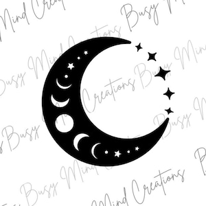 Moon Phase Car Sticker Moon Car Bumper Sticker Moon Phase Gifts Moon Lover Sticker Car Accessories Moon Gifts For Her Witchy Gifts For Her