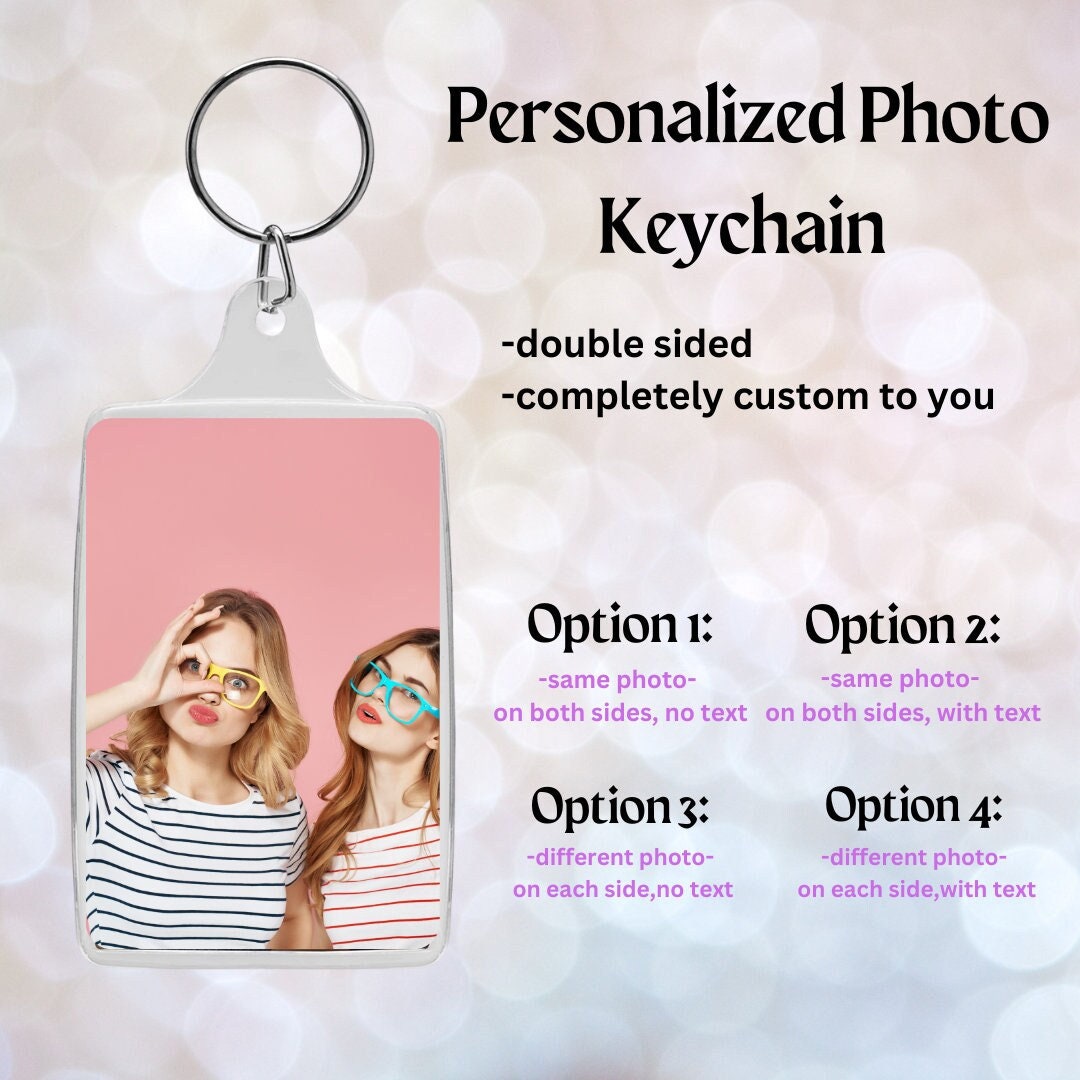 Custom Keychain Personalized Photo Keychain Photo Gifts Gifts for Her ...