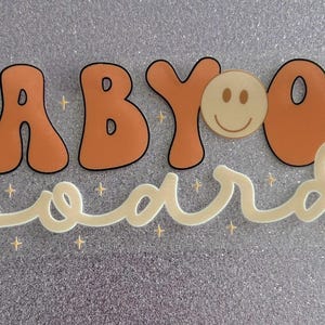 Estetyczna naklejka na zderzak „Baby on Board”, naklejka na samochód „Baby on Board”, naklejka na samochód, naklejka na samochód odporna na warunki atmosferyczne