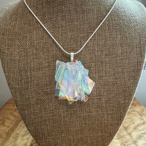 Reflective Dichroic Glass Pendant