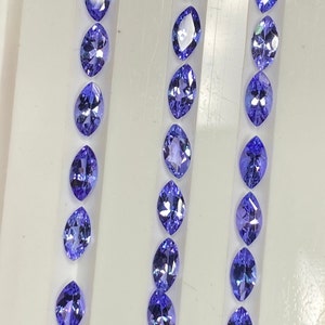 Natural Tanzanite Top AAA Quality Calibrated 6x3mm Marquise/3x6mm Calibrated Tanzanite Marquise/AAA Quality 6x3mm Marquise/Price Per Piece