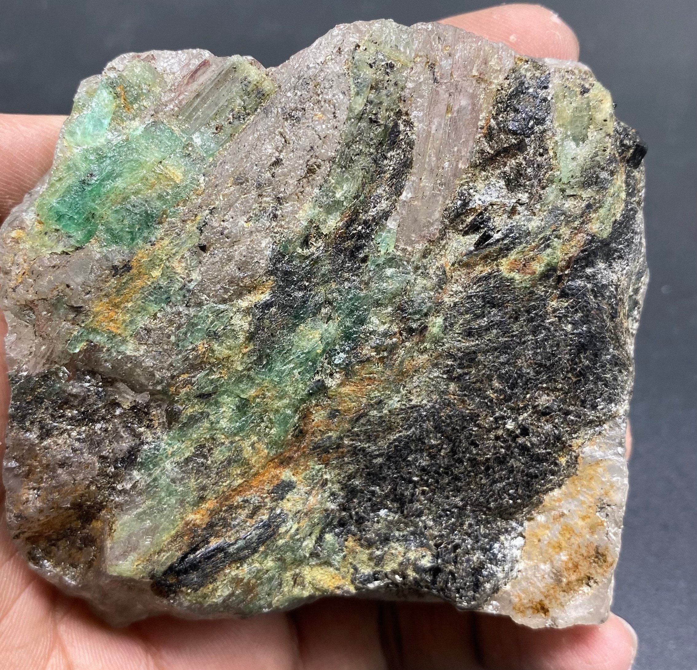 Emerald White Beauty. Natural Raw Emerald Crystal 78 Cts Zambian Emerald Rare White Zambian Emerald Specimen- Healing Rare Specimen