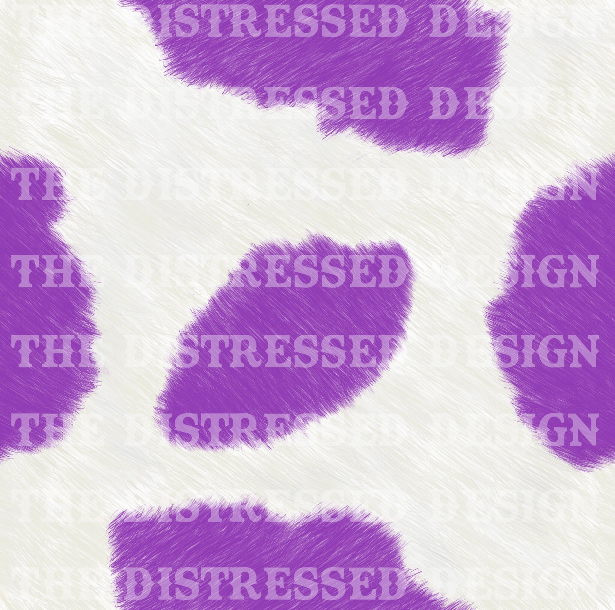 Cow Print Purple Seamless Etsy