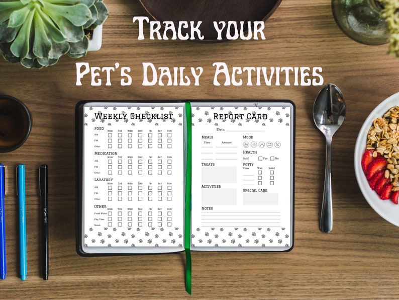Complete Pet Care Planner Printable Dog and Cat Care Tracker - Etsy