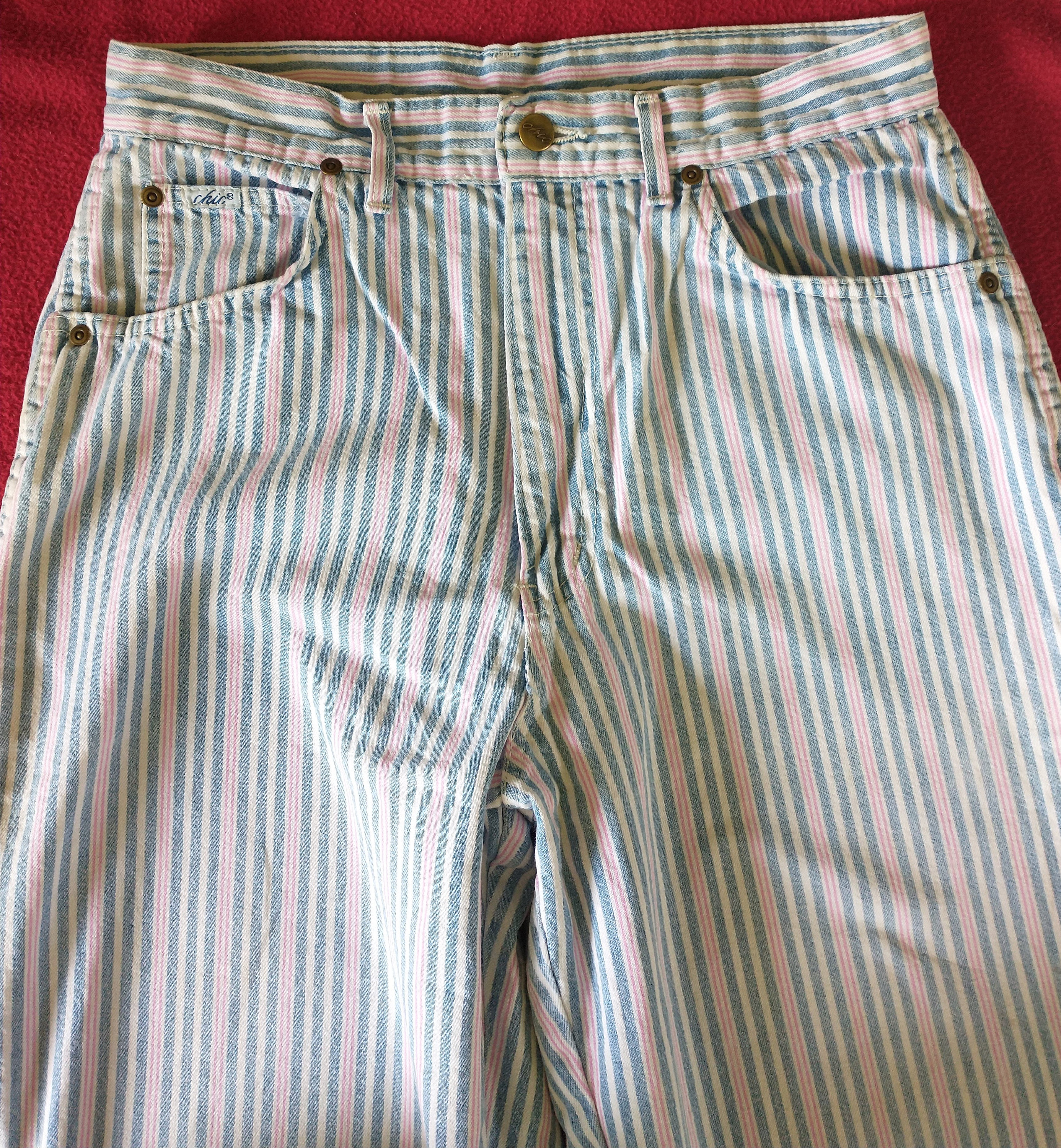 Striped Levis Jeans Etsy UK