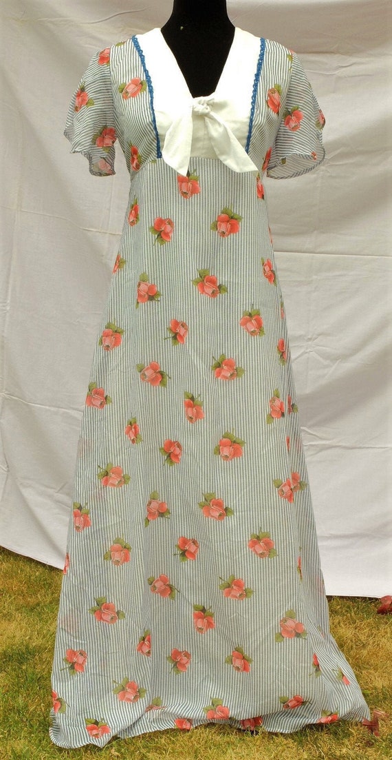 1970s Gorgeous  maxi dress women's small to medium