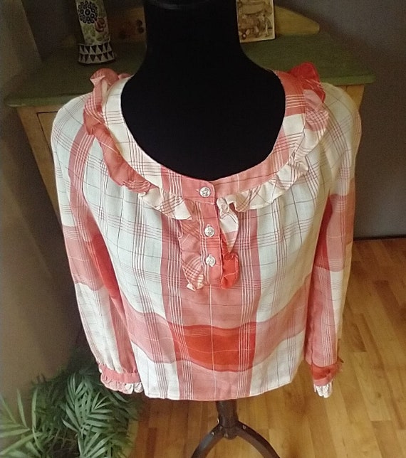 1970s Cottage core blouse - image 5