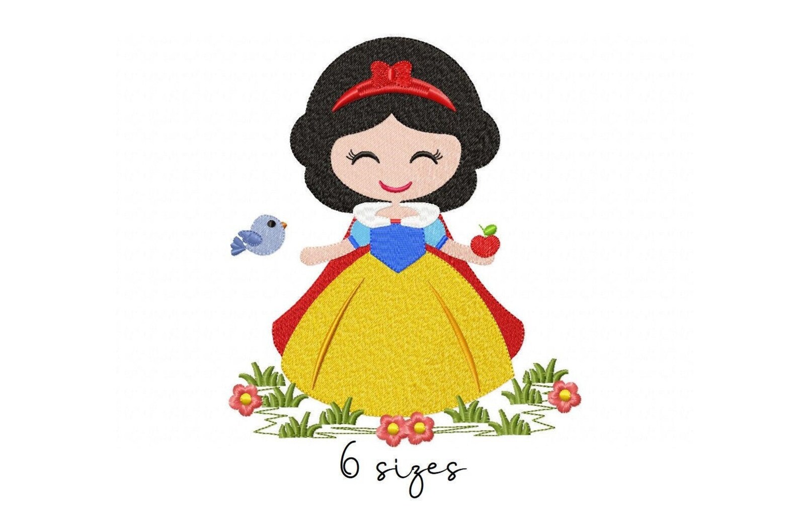 Snow White embroidery design baby embroidery design machine Etsy