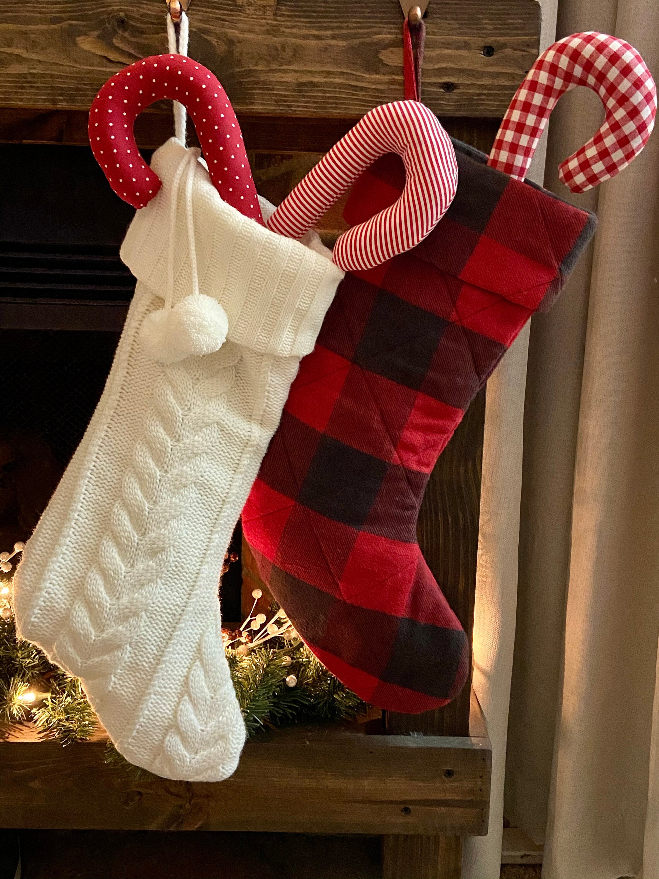 Stuffed Candy Canes Set of 3 Plush Candy Cane Ornaments Etsy Nederland