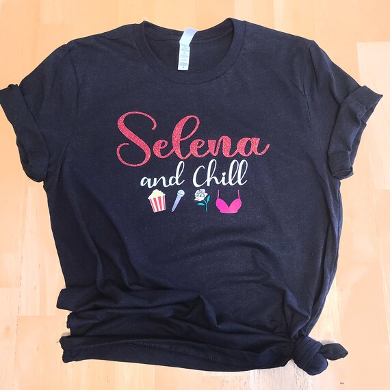 selena purple shirt