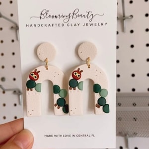 Teacher Very Hungry Caterpillar Earrings