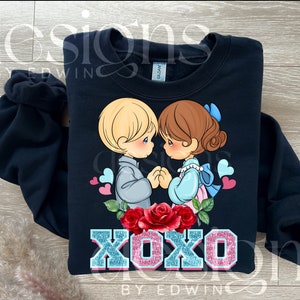 XOXO Valentinstag PNG Design. Digitaler Download.