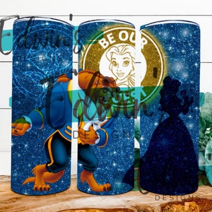 Diseño de sublimación de vaso recto de 20 oz. Diseño de personajes de dibujos animados