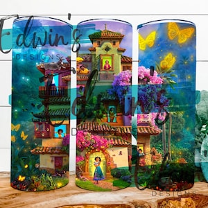 20 oz Straight Tumbler Sublimation Design. Cartoon Character Design