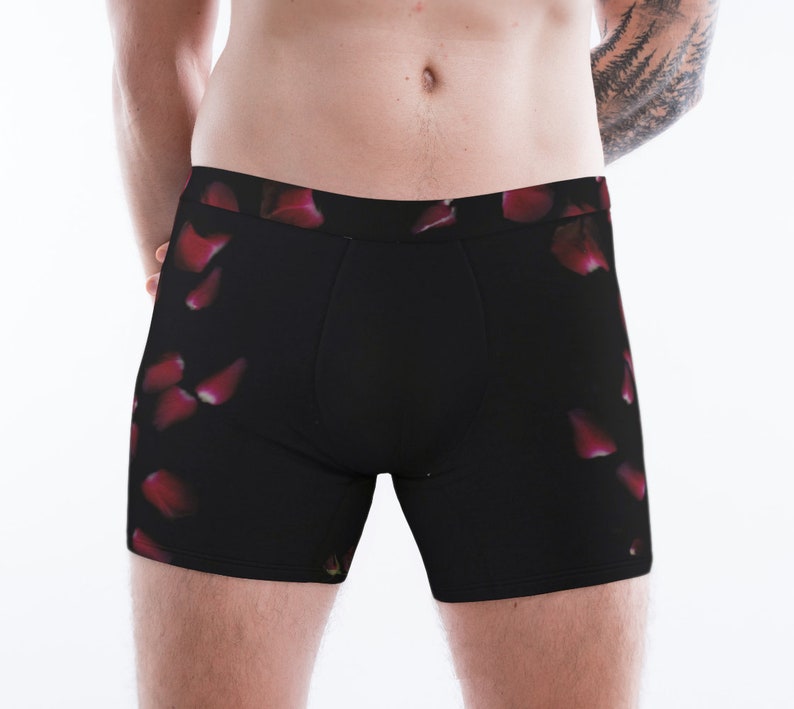 Rosebud Boxer Briefs Gender Neutral Underwear Boxers Rose - Etsy