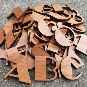 Alphabet 4, file for laser cut. Updated Oct-23
