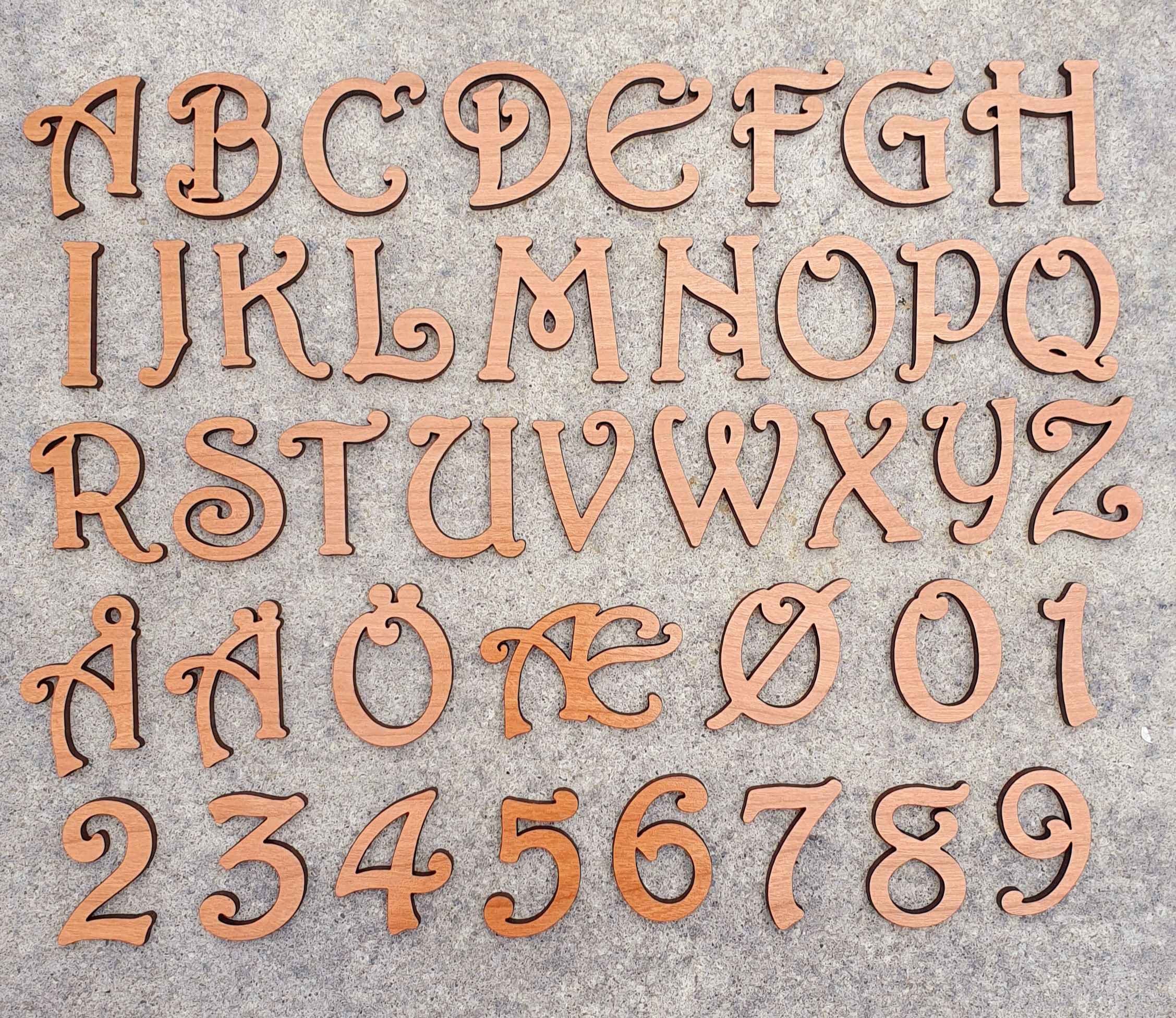 Alphabet 13, File for Laser Cut. - Etsy