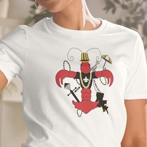 Crawfish Fleur de Lis Shirt/Crawfish Boil Shirt/Crawfish Shirt/New Orleans Shirt/New Orleans Easter/Louisiana Shirt/New Orleans Gifts/NOLA