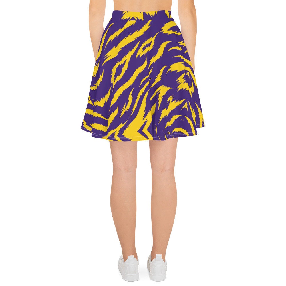Tigers Print Athletic Skirt Set