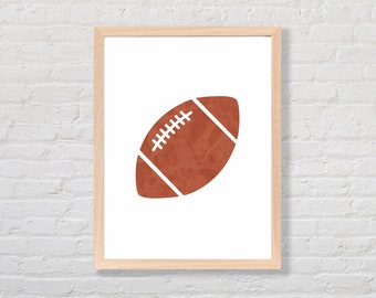 Kunstprint kinderkamer voetbal, decoratie sportkamer (digitale download)