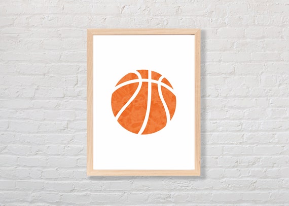 Basketball Wall Art PRINTABLE Kids Room Nursery Decor | Etsy