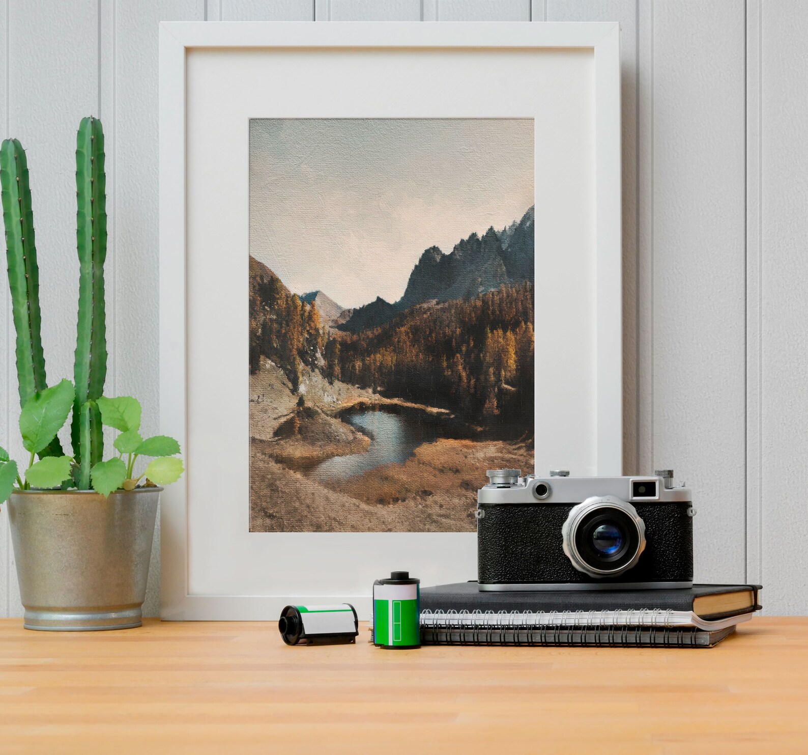 Mountain Lake Art Landscape Painting Mountain Wall Art - Etsy