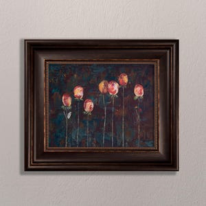 Dark Floral Red Rose Print: Moody Botanical Still Life (Digital Download
