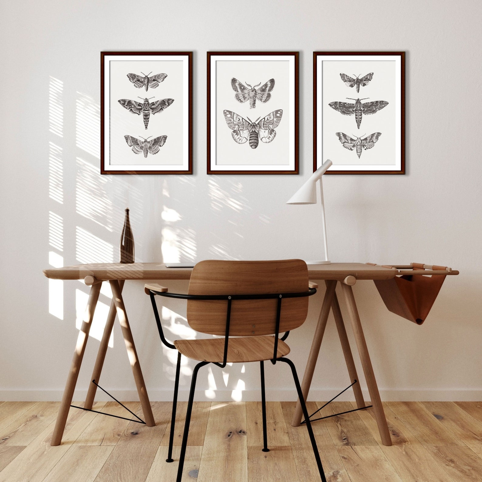 Butterfly Black and White Prints Set Butterfly Poster Black - Etsy