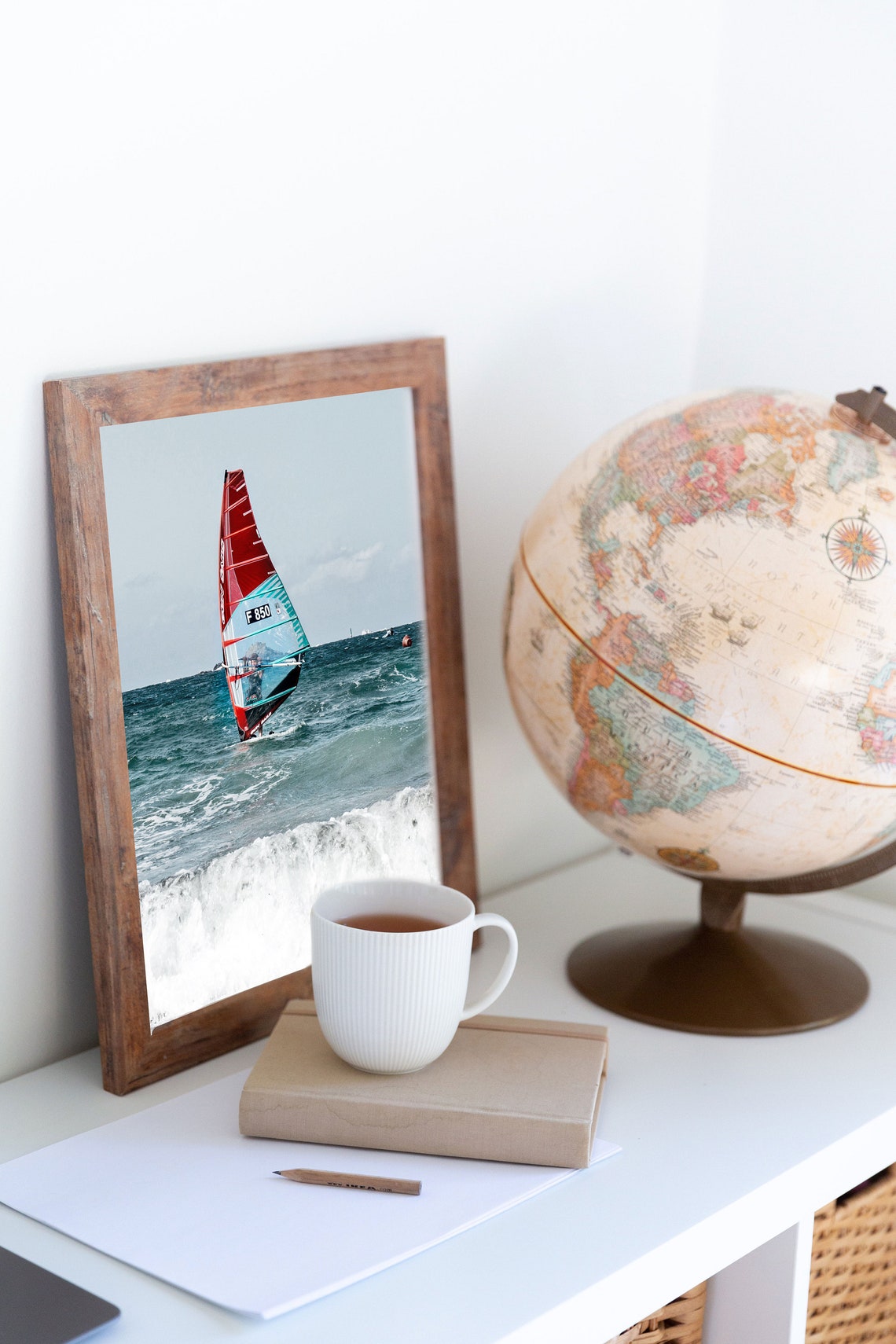 Sail wall decor nautical prints digital print navy blue | Etsy