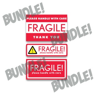 Fragile Clipart for Packaging and Stickers PNG | SVG | PDF