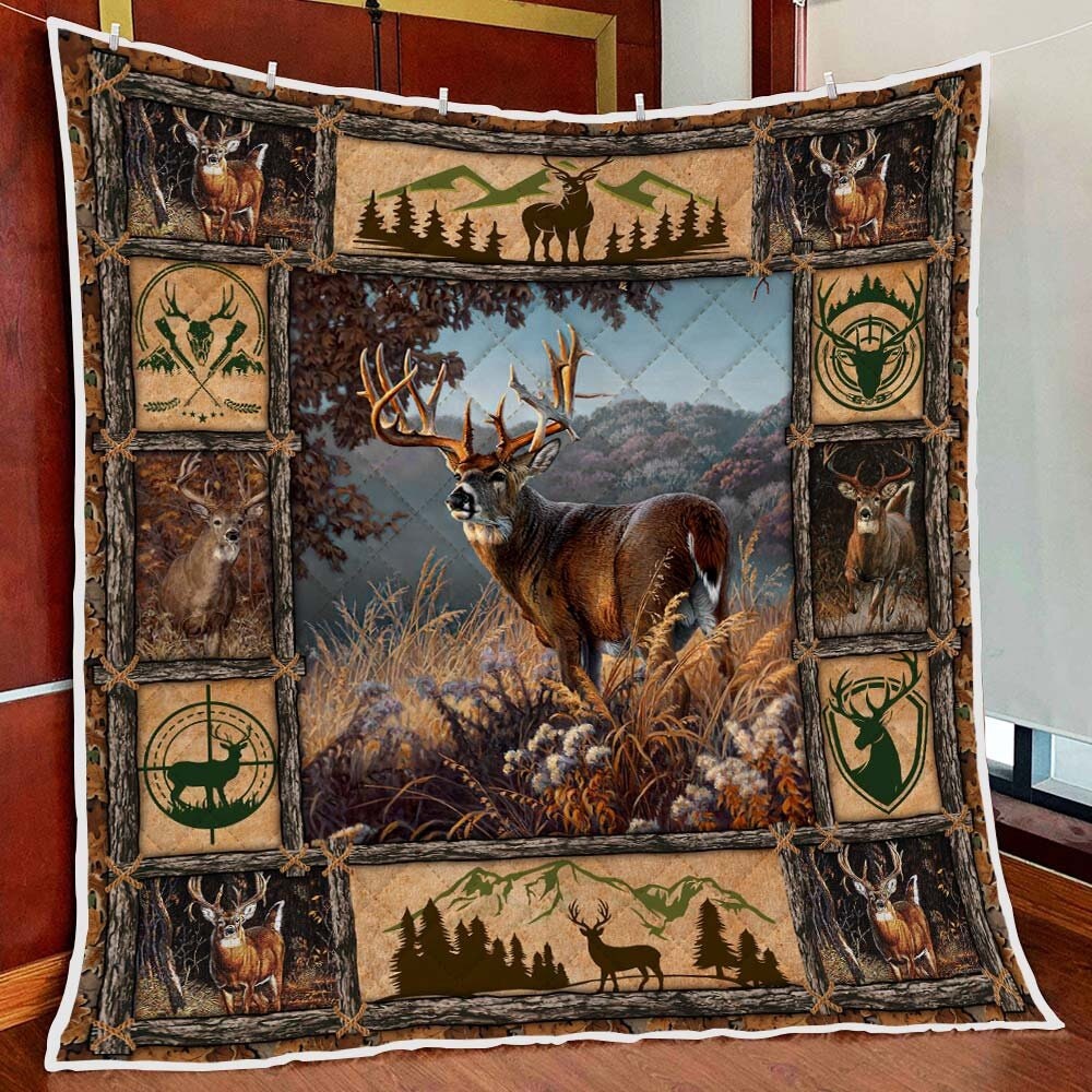 Deer Hunting Mink Sherpa Blanket/Fleece Blanket/Woven Blanket Etsy