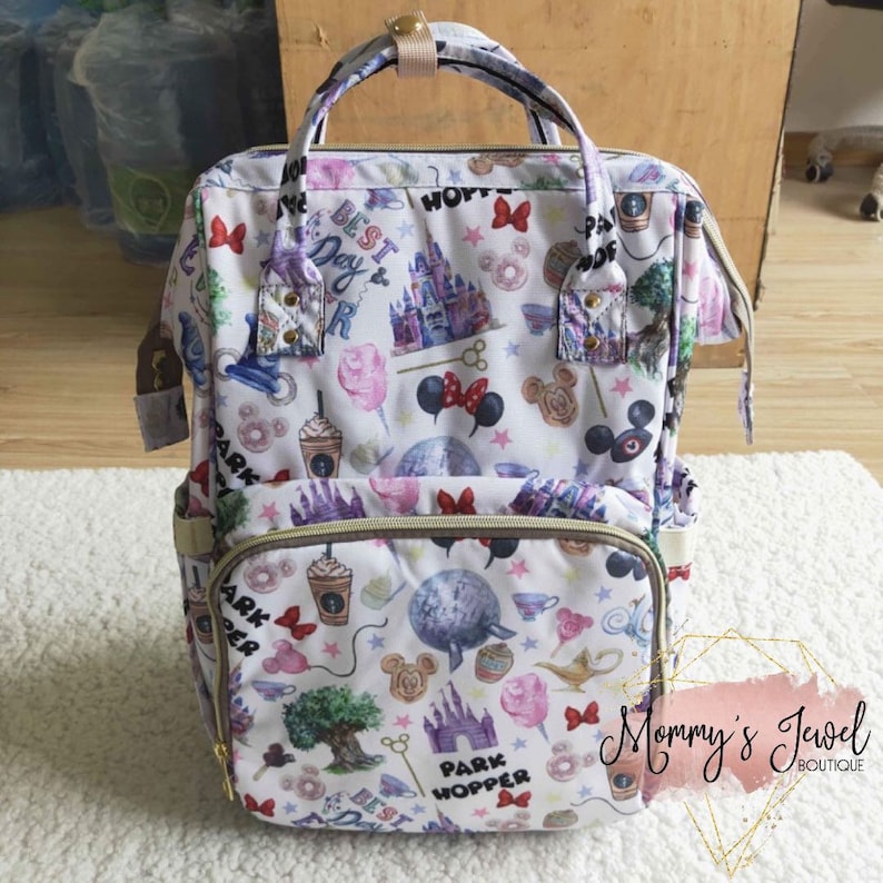 Disney Park Hopper Diaper Bag Preorder Etsy