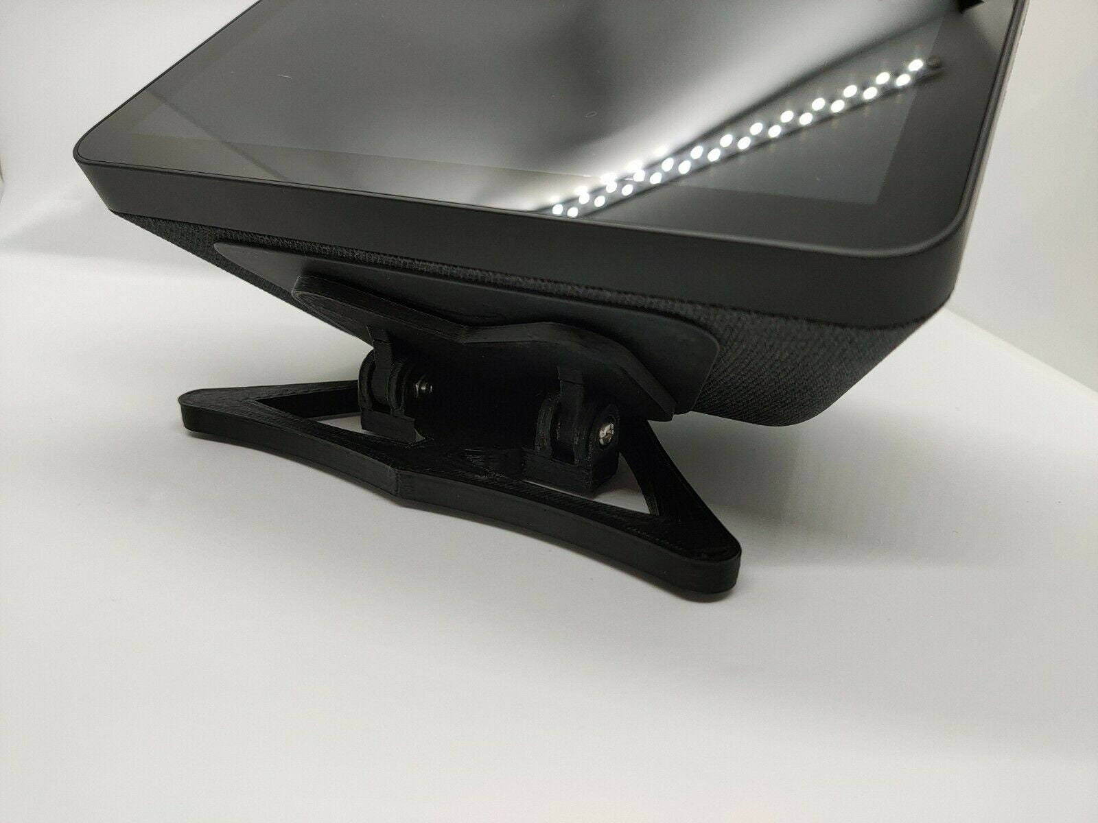 Adjustable Magnetic Stand Mount Accessory with Anti-Slip Base Swivel & Tilt Function EEEKit Stand Holder for Echo Show 8 Smart Speaker White 