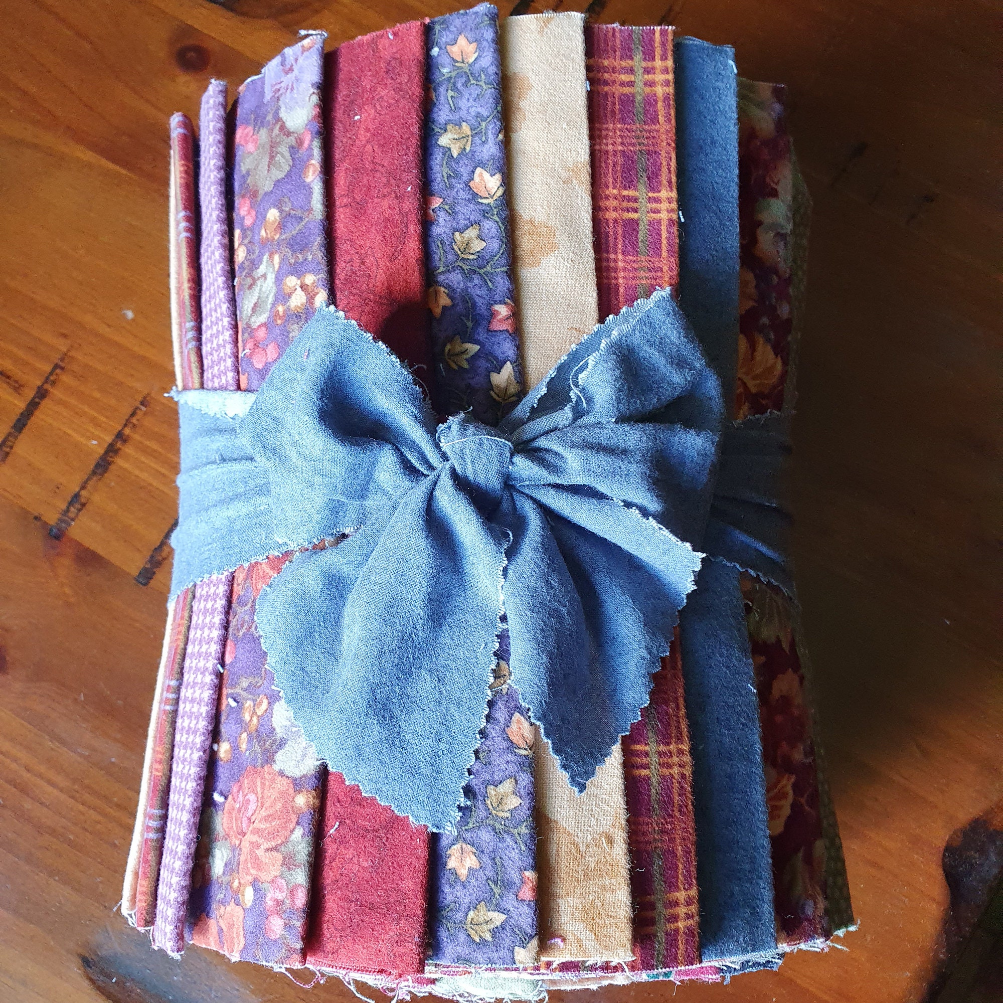 100 Cotton Flannel Patchwork Fabric Bundle Bundle E Etsy