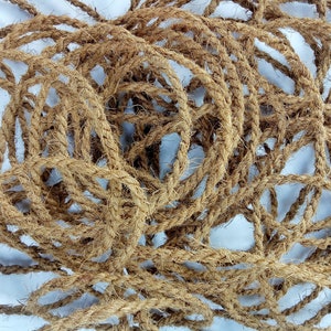 100% Natural Coconut coir rope Coconut Fiber rope For Making Toys Art & Crafts, Strings, Hanging lamps, parrot toy etc image 4