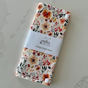 Protège carnet-santé personnalisable, pochette carnet de vaccination carte bébé, essentiel nouvelle maman, format Quebec