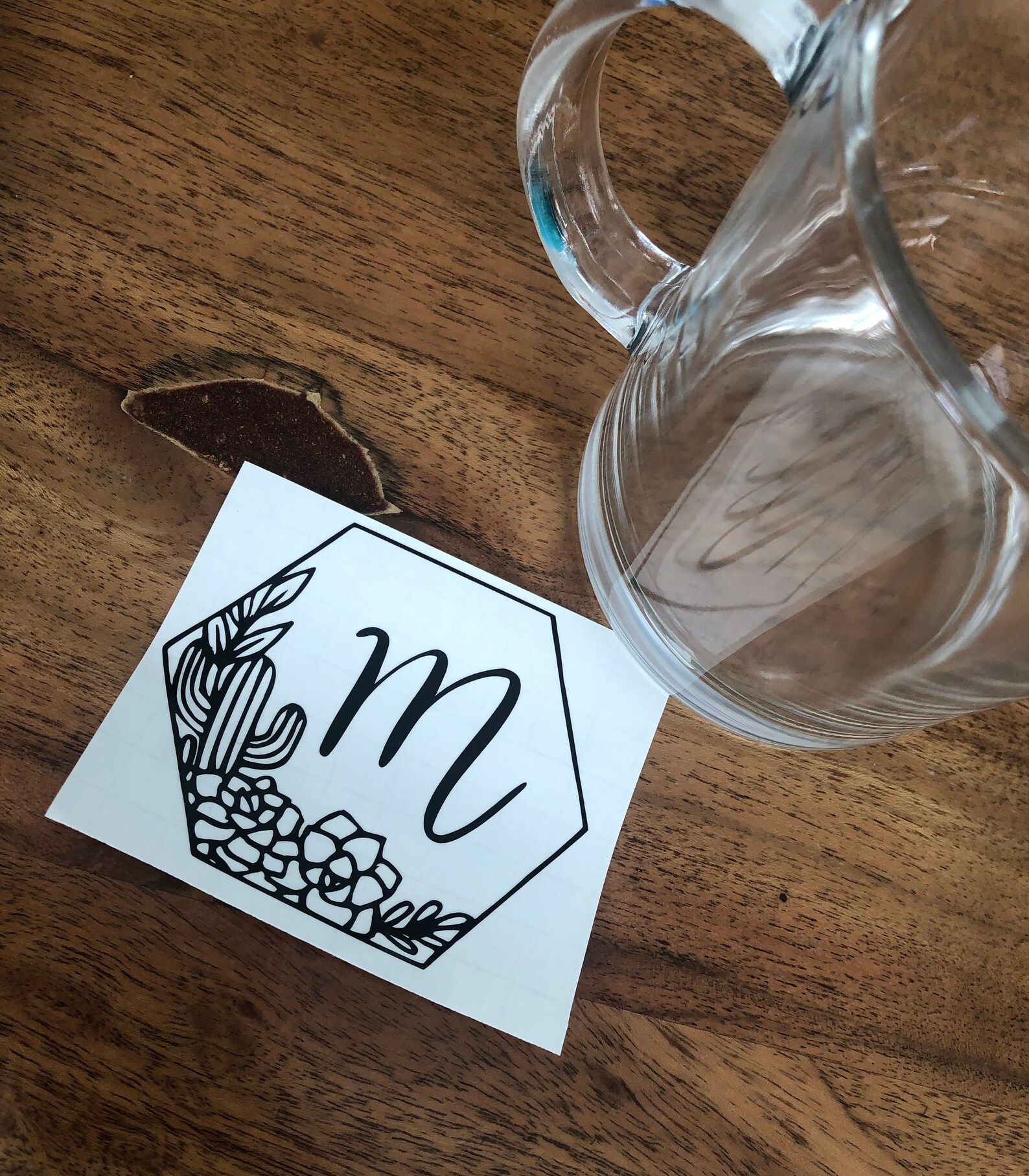 Decal vinyl sticker for cup glass bottle coffee etsy