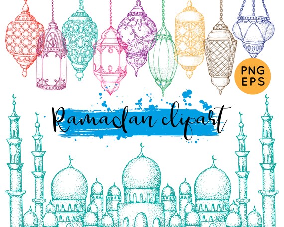 Ramadan Decoration. Ramadan Printable Vector Clipart. Ramadan | Etsy