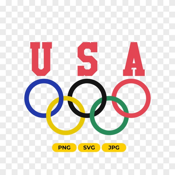 Retro USA Olympic svg, png jpg, Tean USA Olympic for Cricut and Silhouette, Sublimation Printing, Stickers