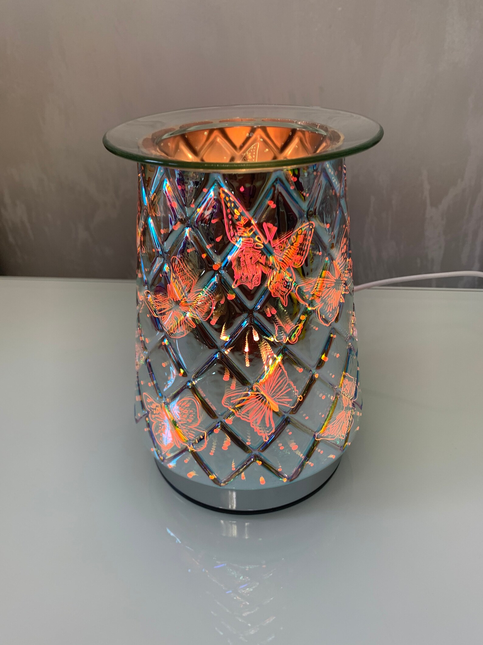 Wax Melt/ Oil Aroma Lamp Touch Sensitive Butterflies Lattice Etsy