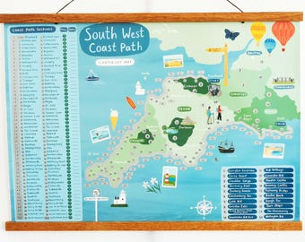Magnetic Frame with personalised engraving option - A2 or A3 size - 43cm or 61cm - Wooden Poster Hanger