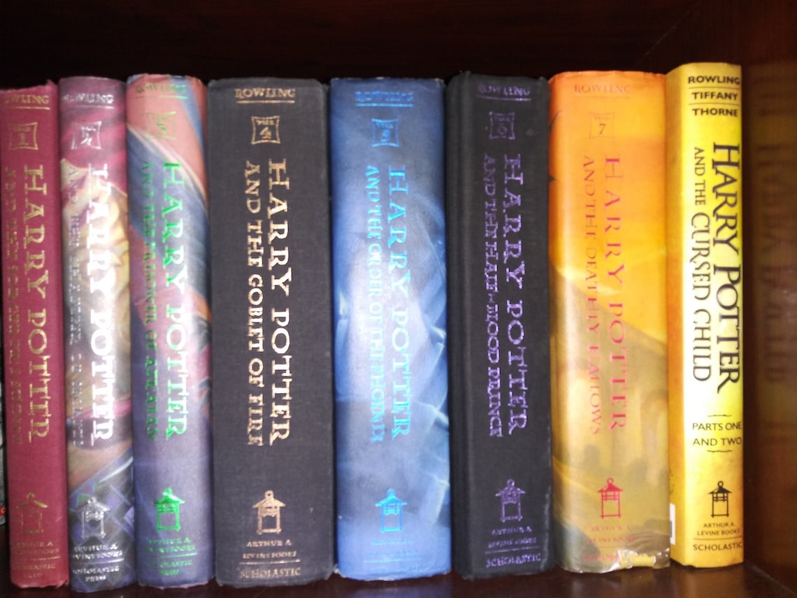 Harry Potter Hardback books American first editions | Etsy