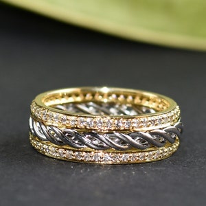 Stacking Diamond Band, Diamond Band Ring, Stackable Band Ring, Diamond Wedding Band, Gift Idea, Diamond Band, Eternity Band, Gift For Her