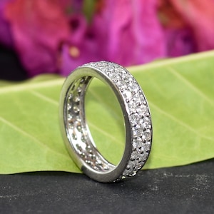 Diamond Eternity Band, Stacking Diamond Band, Wedding Band, Stack Ring For Women, Eternity Band, Gift Idea, Gift for her