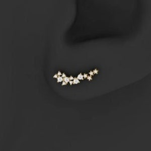 Diamond Studs Earring, Diamond Cartilage Earring, Gift Idea, Diamond Helix Piercing, Stud Earrings For Her, Diamond Earrings, Gift For Her