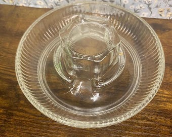 Vintage Clear Hexagon Juicer